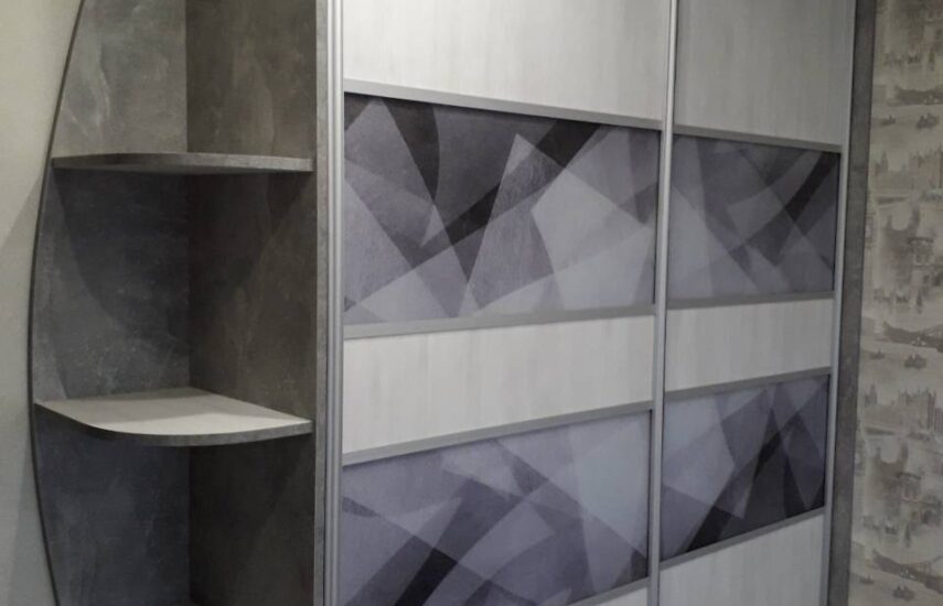 Шкаф с системой «Сенатор» и фотопечатью, светлый