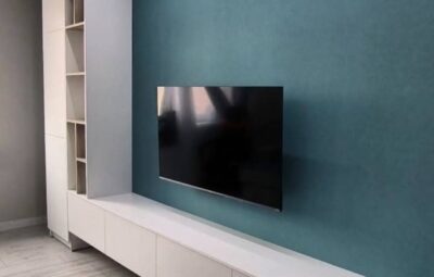Горка с подвесной тумбой под TV
