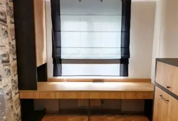 Кровать-трансформер с рабочей зоной в детской комнате