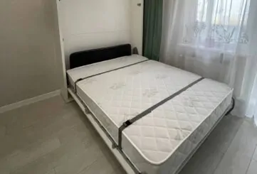 Кровать-трансформер в белом цвете